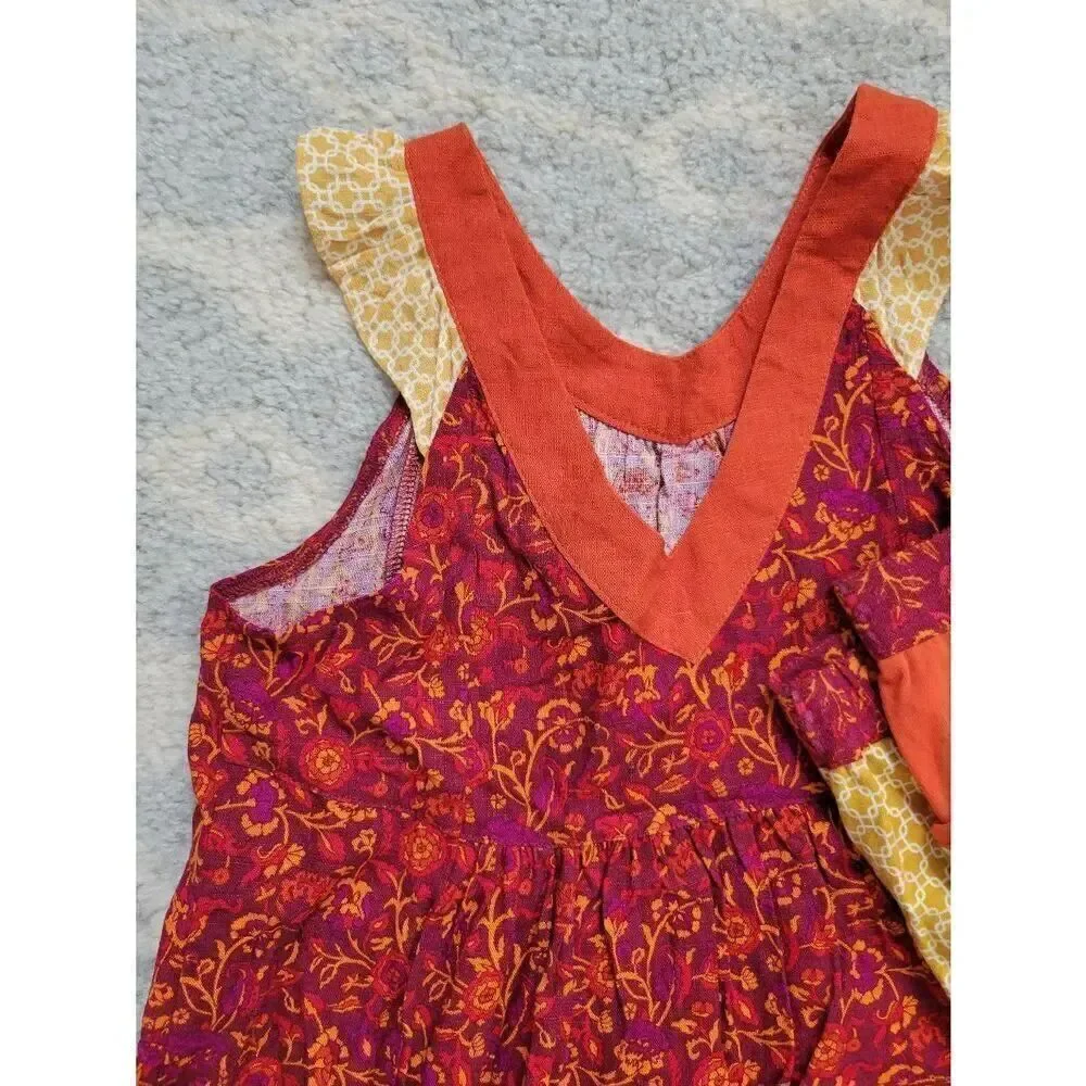 Matilda Jane Enchanted Garden Beach Bonfire V-Neck Swing Tank and Woodrose Mixed